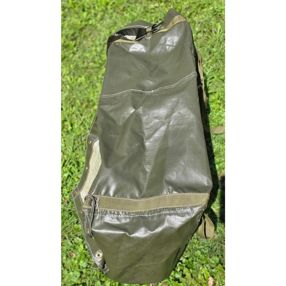 Czech M85 Rubberized Military Dual Access Duffel Bag Transport Bag, Olive Color